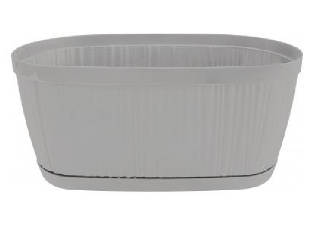 Горшок для цветов InGreen BARCELONA 2,7л, 275х145мм овальный утренний туман